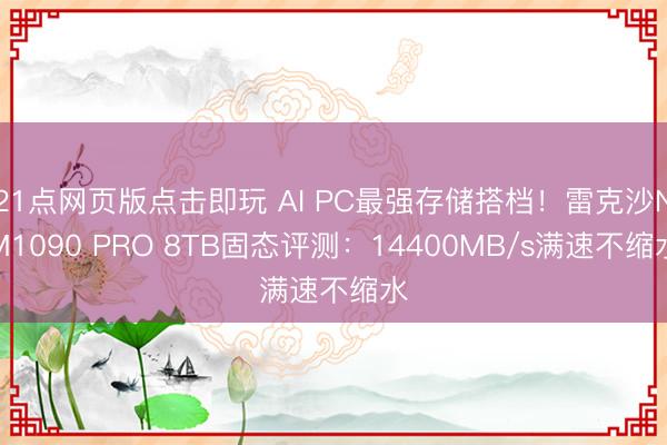 21点网页版点击即玩 AI PC最强存储搭档!雷克沙NM1090 PRO 8TB固态评测:14400MB/s满速不缩水